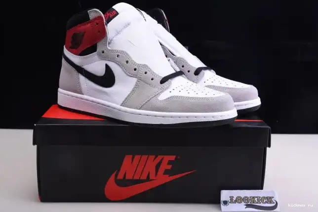 Rep Kickmax Smoke 1 Air Grey Light OG 555088-126 High Jordan 0421